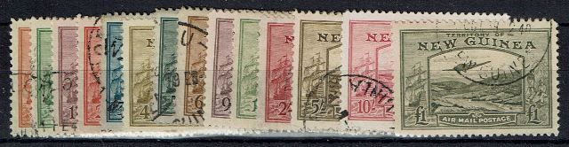 Image of New Guinea SG 212/25 FU British Commonwealth Stamp